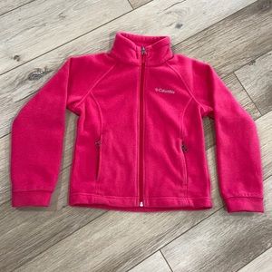 Columbia girls fleece zip up XS (6-6x)